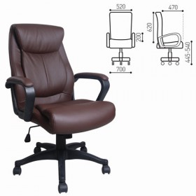 Кресло офисное BRABIX Enter EX-511 (коричневый) в Подтёсово - podtyosovo.katalogmebeli.com | фото
