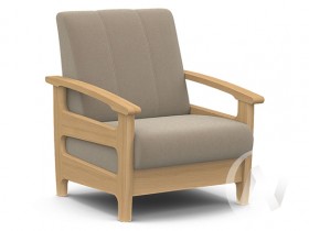 Кресло для отдыха Омега (бук лак/CATANIA LATTE) в Подтёсово - podtyosovo.katalogmebeli.com | фото