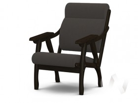Кресло Вега-10 (венге лак/ULTRA GRAFIT) в Подтёсово - podtyosovo.katalogmebeli.com | фото