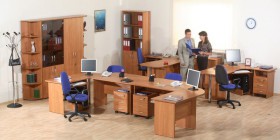 Мебель для персонала Альфа 61 Ольха в Подтёсово - podtyosovo.katalogmebeli.com | фото